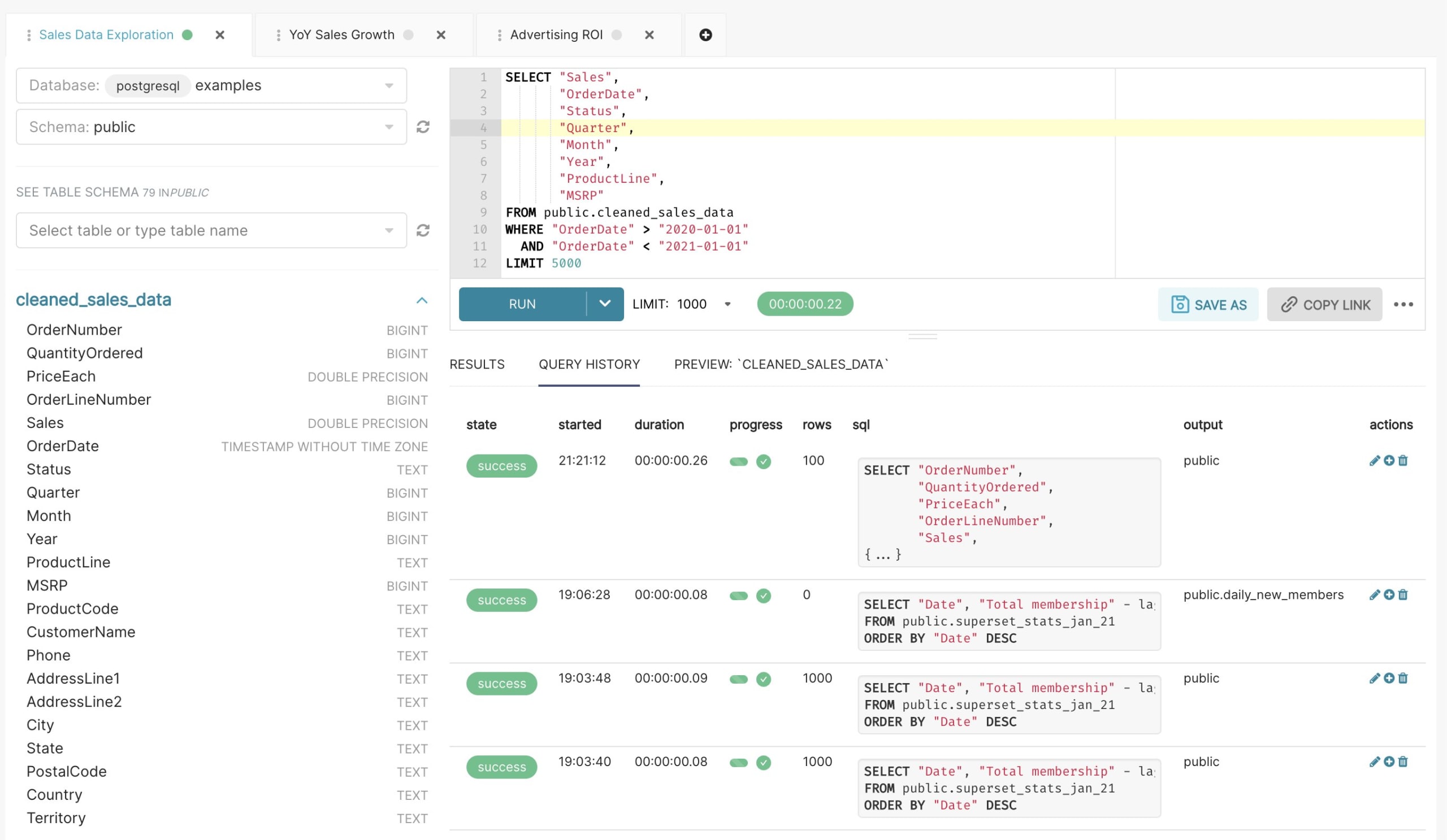 Superset SQL Lab